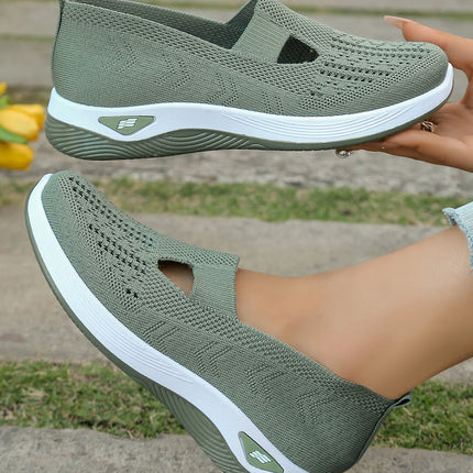 Zapatos de verano para mujer: zapatillas informales, sencillas, para las cuatro estaciones, ligeras, planas y lisas.