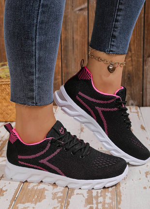 Women's shoes breathable sneakers, casual sneaker lace-up hoes, lightweight shoes - MimiStylez