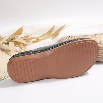 Women's Summer Sandals Orthopedic Soft Outdoor Slip-On Casual Wedge Heel Sandals