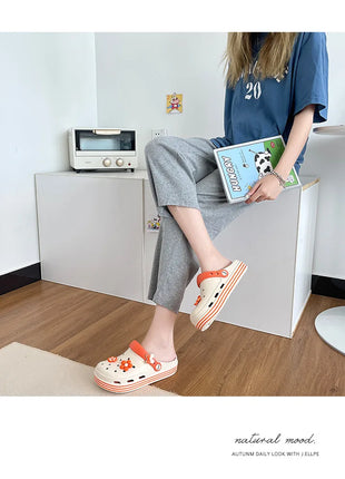 Fashion Sandals Waterproof Slippers Women Shoes Summer Outdoor Slides Soft Sole Clogs