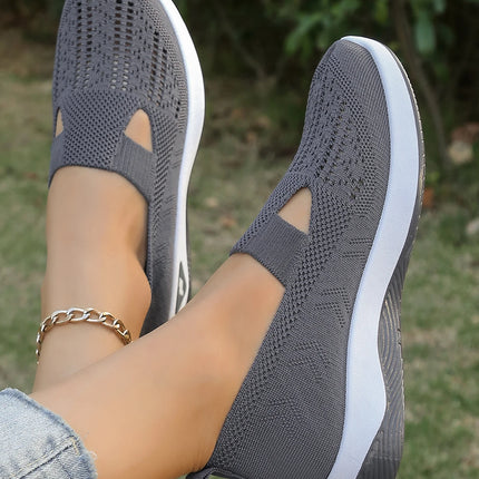 Zapatos de verano para mujer: zapatillas informales, sencillas, para las cuatro estaciones, ligeras, planas y lisas.