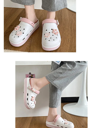 Fashion Sandals Waterproof Slippers Women Shoes Summer Outdoor Slides Soft Sole Clogs