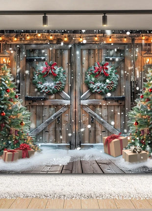 Christmas Backdrop Xmas Tree Fireplace Christmas Background