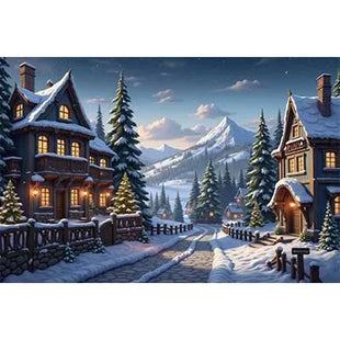 Christmas Trees Custom Backdrop For Decoration Wallpaper