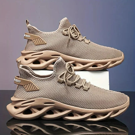 Zapatillas deportivas negras para correr para hombre, informales, marrones, para exteriores, de malla transpirable, ligeras y con absorción de impactos para mujer