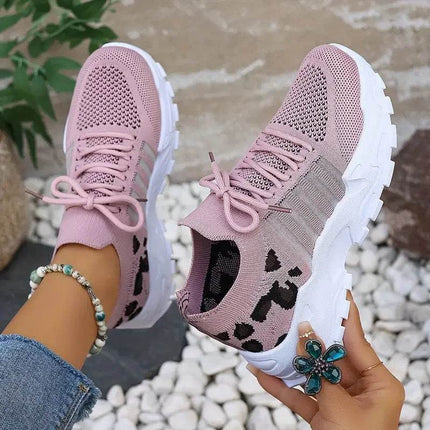 Women's Shoes [Leopard print sneakers] lightweight and breathable women's casual sneakers - MimiStylez
