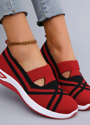 Women's Casual Sports Shoes Comfortable, Breathable, Lightweight, Wear Resistant Lazy Shoes, Soft Soled Flat Shoes - MimiStylez