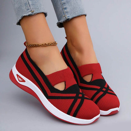 Women's Casual Sports Shoes Comfortable, Breathable, Lightweight, Wear Resistant Lazy Shoes, Soft Soled Flat Shoes - MimiStylez