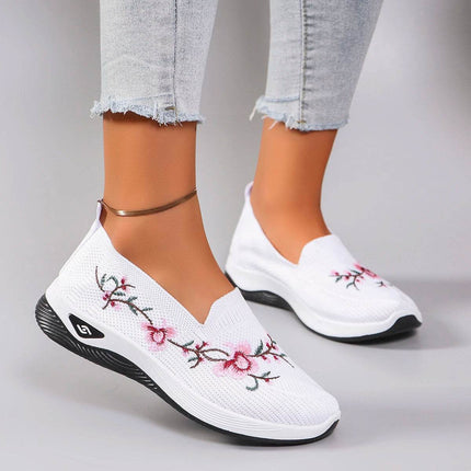 Spring and Autumn New Women's Sports Shoes Fashionable Breathable Lightweight Non-Slip Wear-Resistant Casual Sports Shoes Flat Shoes Loafers - MimiStylez