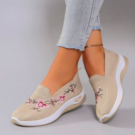 Spring and Autumn New Women's Sports Shoes Fashionable Breathable Lightweight Non-Slip Wear-Resistant Casual Sports Shoes Flat Shoes Loafers - MimiStylez