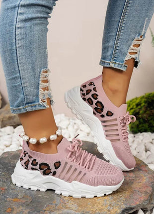 Women's Shoes [Leopard print sneakers] lightweight and breathable women's casual sneakers - MimiStylez