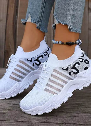 Women's Shoes [Leopard print sneakers] lightweight and breathable women's casual sneakers - MimiStylez