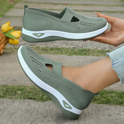 Zapatos de verano para mujer: zapatillas informales, sencillas, para las cuatro estaciones, ligeras, planas y lisas.