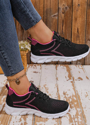 Women's shoes breathable sneakers, casual sneaker lace-up hoes, lightweight shoes - MimiStylez