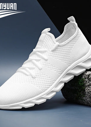 Fashion Men Casual Shoes Men Sneakers Brand Men Shoes Loafers Slip On Mesh Flats Big Size Breathable Shoes