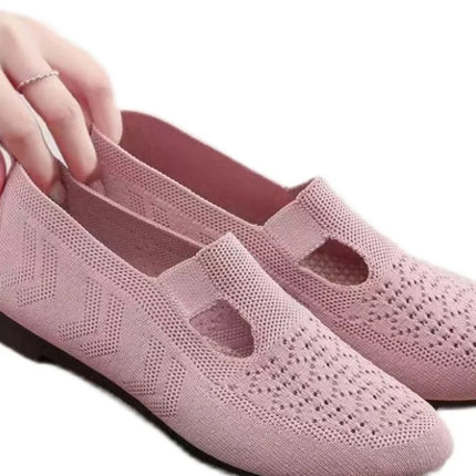 Zapatos sin cordones ligeros y transpirables para mujer