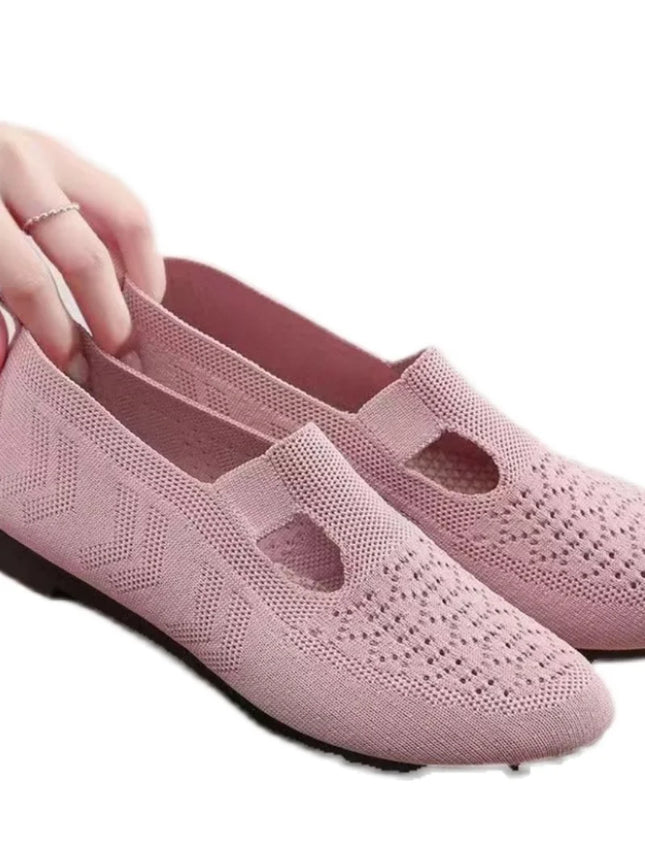 Zapatos sin cordones ligeros y transpirables para mujer
