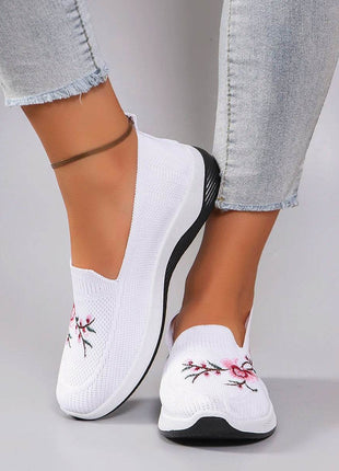 Spring and Autumn New Women's Sports Shoes Fashionable Breathable Lightweight Non-Slip Wear-Resistant Casual Sports Shoes Flat Shoes Loafers - MimiStylez