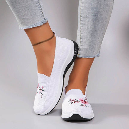 Spring and Autumn New Women's Sports Shoes Fashionable Breathable Lightweight Non-Slip Wear-Resistant Casual Sports Shoes Flat Shoes Loafers - MimiStylez