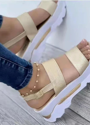 Women's Wedges Sandals  Summer New Woman Low Platform Shoes Sandals Heeled Fashion Shoes Female Footwear Wedges Shoes