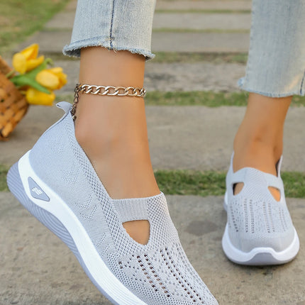 Zapatos de verano para mujer: zapatillas informales, sencillas, para las cuatro estaciones, ligeras, planas y lisas.
