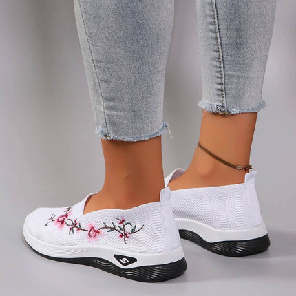 Spring and Autumn New Women's Sports Shoes Fashionable Breathable Lightweight Non-Slip Wear-Resistant Casual Sports Shoes Flat Shoes Loafers - MimiStylez