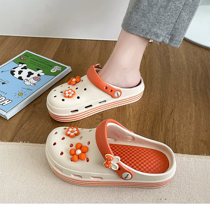 Fashion Sandals Waterproof Slippers Women Shoes Summer Outdoor Slides Soft Sole Clogs
