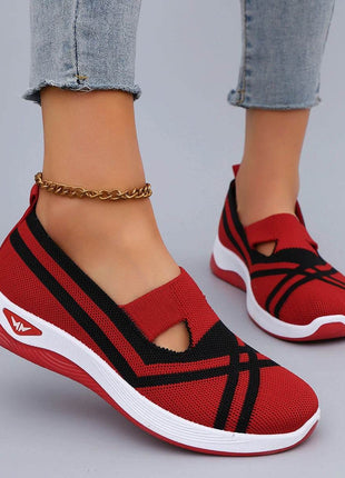 Women's Casual Sports Shoes Comfortable, Breathable, Lightweight, Wear Resistant Lazy Shoes, Soft Soled Flat Shoes - MimiStylez