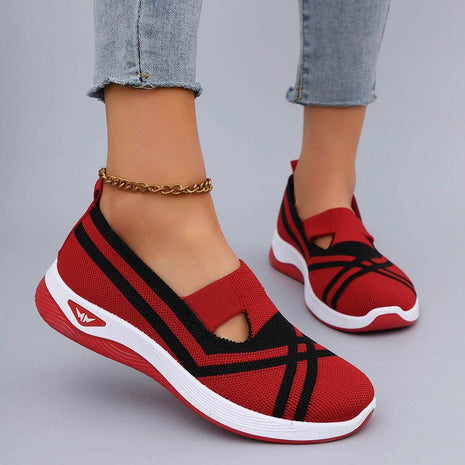 Women's Casual Sports Shoes Comfortable, Breathable, Lightweight, Wear Resistant Lazy Shoes, Soft Soled Flat Shoes - MimiStylez