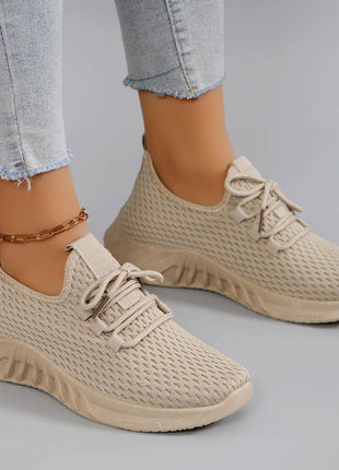 Women's summer breathable mesh flat shoes women's shoes casual sports shoes - MimiStylez