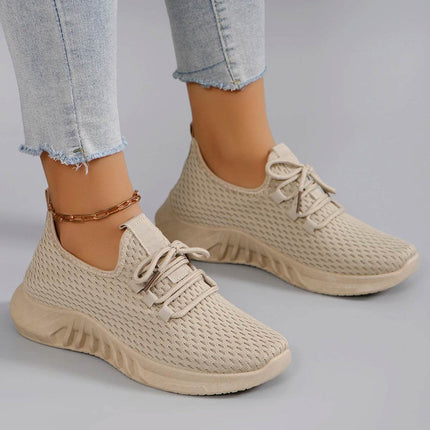 Women's summer breathable mesh flat shoes women's shoes casual sports shoes - MimiStylez