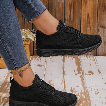 Women's shoes breathable sneakers, casual sneaker lace-up hoes, lightweight shoes - MimiStylez
