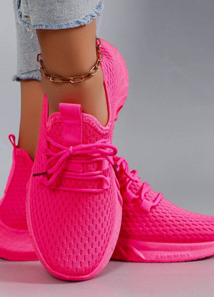 Women's summer breathable mesh flat shoes women's shoes casual sports shoes - MimiStylez