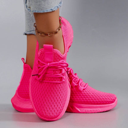 Women's summer breathable mesh flat shoes women's shoes casual sports shoes - MimiStylez