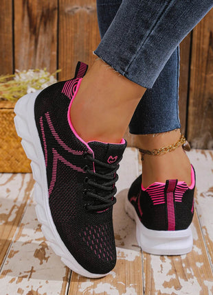 Women's shoes breathable sneakers, casual sneaker lace-up hoes, lightweight shoes - MimiStylez