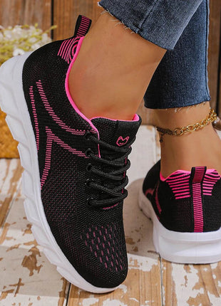 Women's shoes breathable sneakers, casual sneaker lace-up hoes, lightweight shoes - MimiStylez