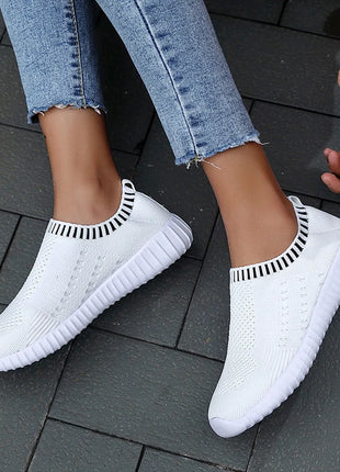 Women's Ultra Light Casual & Running Shoes, Fashionable Fly Woven Breathable Sports Sneakers