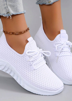 Women's summer breathable mesh flat shoes women's shoes casual sports shoes - MimiStylez