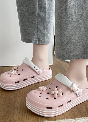 Fashion Sandals Waterproof Slippers Women Shoes Summer Outdoor Slides Soft Sole Clogs