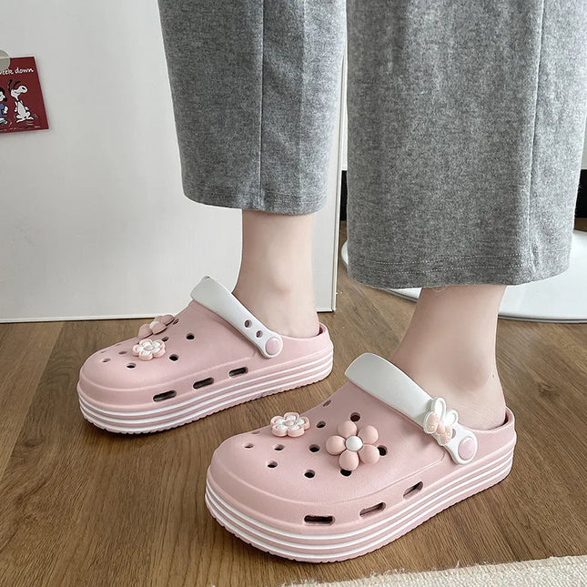 Fashion Sandals Waterproof Slippers Women Shoes Summer Outdoor Slides Soft Sole Clogs