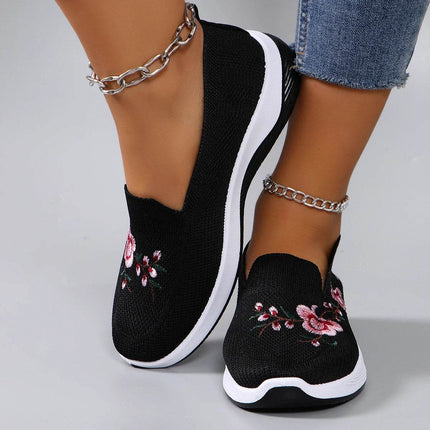 Spring and Autumn New Women's Sports Shoes Fashionable Breathable Lightweight Non-Slip Wear-Resistant Casual Sports Shoes Flat Shoes Loafers - MimiStylez