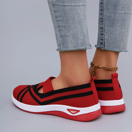 Women's Casual Sports Shoes Comfortable, Breathable, Lightweight, Wear Resistant Lazy Shoes, Soft Soled Flat Shoes - MimiStylez