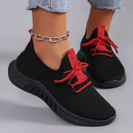 Women's summer breathable mesh flat shoes women's shoes casual sports shoes - MimiStylez
