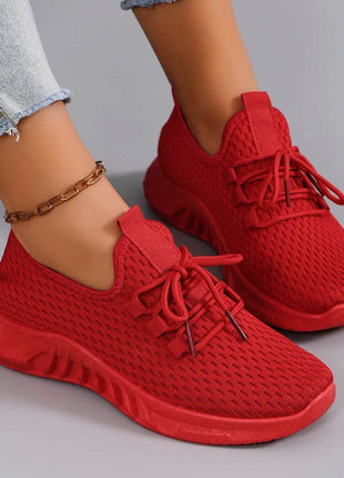 Women's summer breathable mesh flat shoes women's shoes casual sports shoes - MimiStylez
