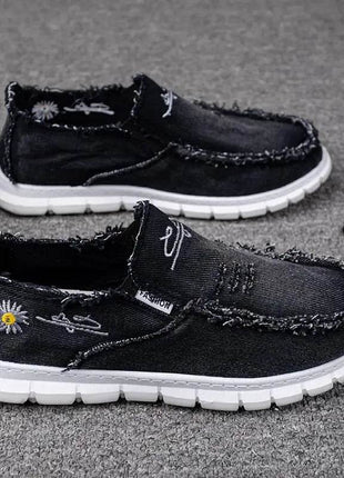 Women's shoes Daisy embroidery, casual sneaker - MimiStylez