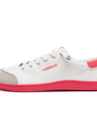 HOBIBEAR Wide Toe Barefoot Shoes for Unisex Minimalist Artificial Leather Sneakers Lightweight Adjustable Slip On Walking Shoes