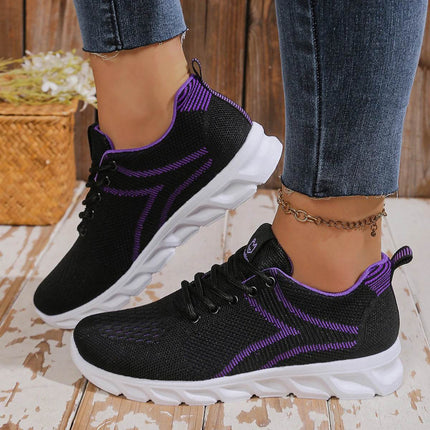Women's shoes breathable sneakers, casual sneaker lace-up hoes, lightweight shoes - MimiStylez