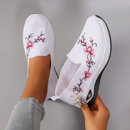 Spring and Autumn New Women's Sports Shoes Fashionable Breathable Lightweight Non-Slip Wear-Resistant Casual Sports Shoes Flat Shoes Loafers - MimiStylez