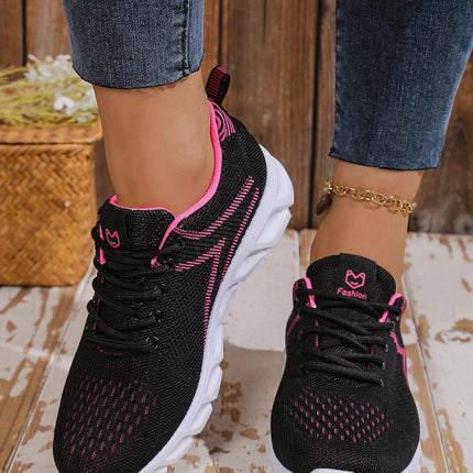 Women's shoes breathable sneakers, casual sneaker lace-up hoes, lightweight shoes - MimiStylez