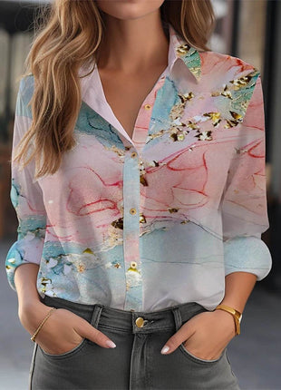 Elegant Shirt Women Fashion Blouse Long Sleeve Shirt Women New Casual Shirt - MimiStylez